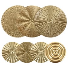  1 Set Metal Circle Wall Art Hanging Sculpture Decor Wall Decor For Living Room