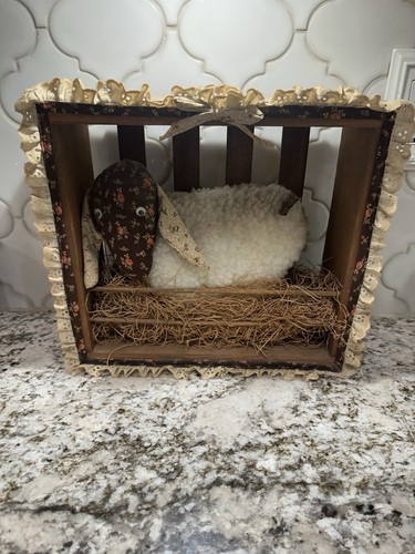 Handmade vintage fabric sheep - handmade,