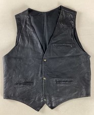 Vintage Leather Vest Waistcoat