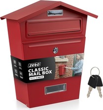 NEW LARGE STEEL POST BOX