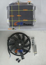 Aluminum Radiator+FAN For 1971-1977 Ford Capri II MK1 2600/2800 V6 LHD US-SPEC