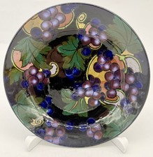 Royal Stanley Ware Jacobean Dish, Bowl, Grapes Design, 8.5” Diameter, 1.5” Deep