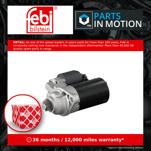 Starter motor fits - motor, vw