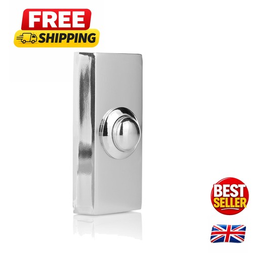 Universal chrome doorbell push - doorbell,