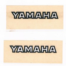 4 old motorcycle stickers - Yamaha - vintage - 11 cm - 1980