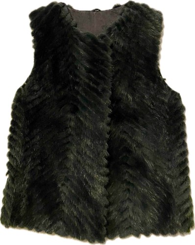 Yves salomon mink gilet dark - -mink, gilet-