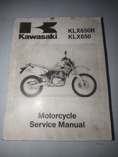 Kawasaki KLX650R KLX650 Year 1993 Genuine Workshop Manual