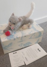 Steiff Grey Kitty Cat Musical