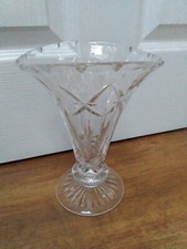Stuart England Cut Glass Vase