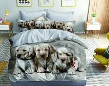 3D Puppis Dogs Bedding Set