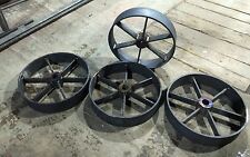4 x Shepherds hut wheels and Stub Axles