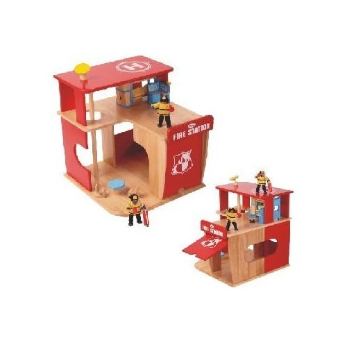 Fire station with accessories - station,