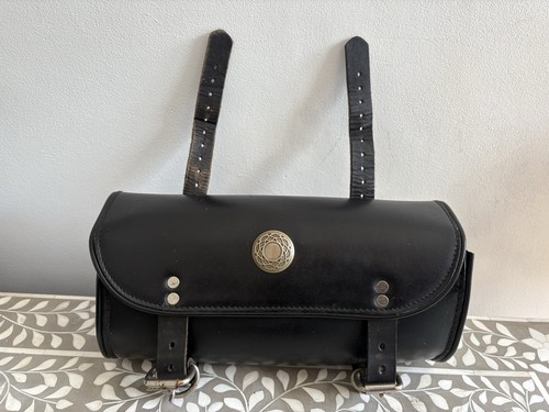 Vintage black leather - black,