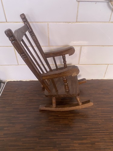 Vintage wooden rocking chair - vintage,