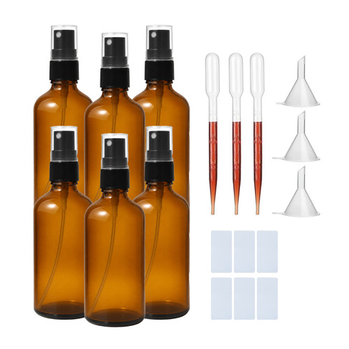 Amber glass fine mist - amber,