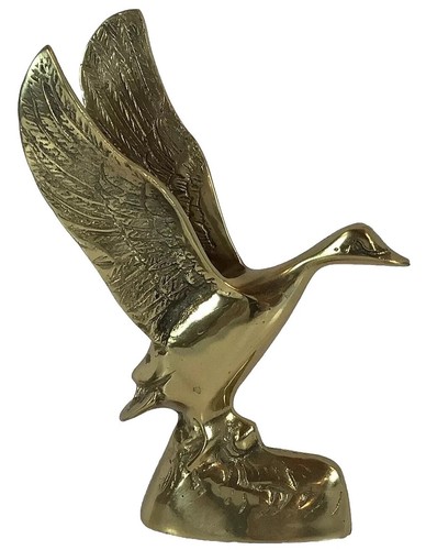 Vintage brass flying duck - vintage,