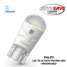 PHILIPS - Ultinon Pro3100 L.E.D. T10 W5W Bulbs ~ x2 (11961CU31B2) *NEW IN STOCK*