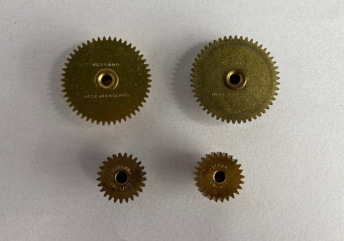 Meccano parts 25 brass - #27, &