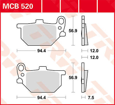 Front brake pads - front,
