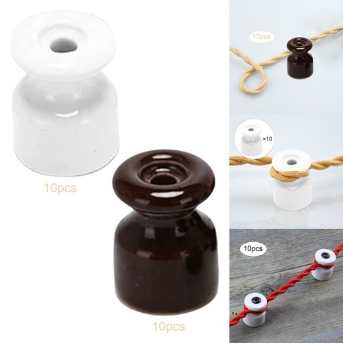 10x porcelain insulators - porcelain,