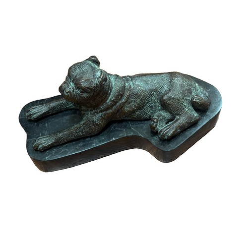 Vtg bronze mastiff bulldog - vtg,
