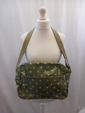 Cath Kidston changing bag sage green white dots bag mat bottle bag cloth