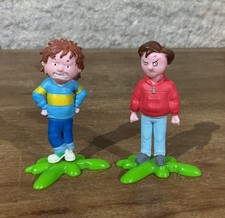 Horrid Henry & Rude Ralph Figures On Green Stands 2008 CITV Rare