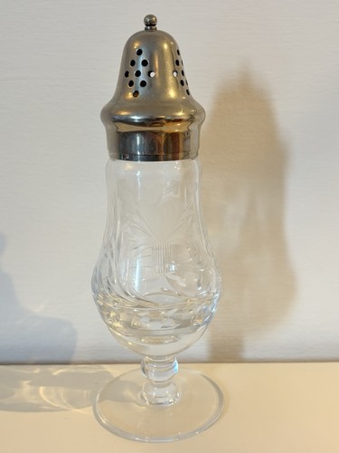 Lead crystal sugar shaker - crystal,
