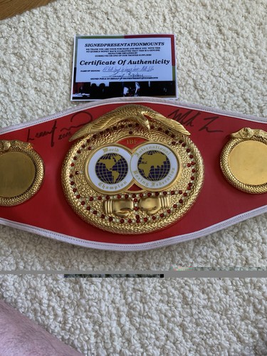Ibf belt signed - by, lennox