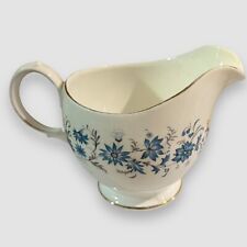 Vintage Colclough Braganza Blue Floral Milk Jug Creamer