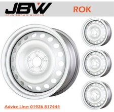 8"x18" JBW ROK SILVER STEEL WHEELS FITS VW TRANSPORTER T4 5x112 (x4) 