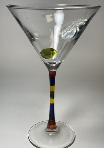 Colored stem large martini - colored,