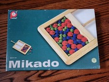 Mikado Horizontal Wooden Board Game 2004 Pintoy Skill & Steady Hand Thailand