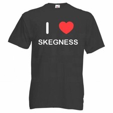 Skegness I Love T Shirt Tee Adult Crew Neck Short Sleeved