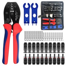 Solar Crimping Tools Set MC4 Crimping Tool Kit for 2.5-6mm² Solar Panel PV Cable