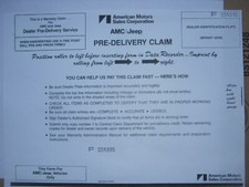 AMC CLAIM AMX Javelin Gremlin