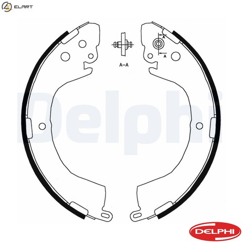 Brake shoe set ls1826 - set, for