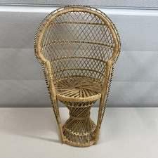 Vintage Peacock Chair Wicker