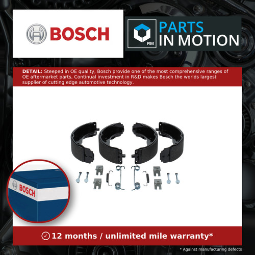 Handbrake shoes set - handbrake, 0986487726