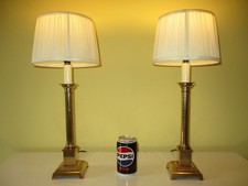 PAIR OF VINTAGE SOLID BRASS