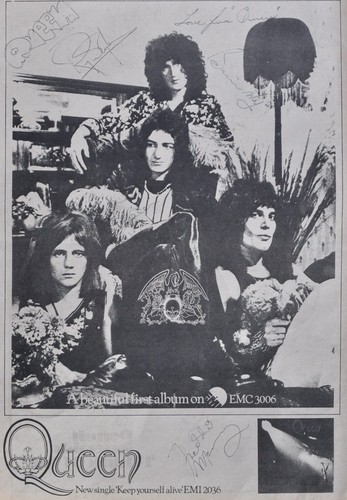Queen signed keep yourself - signed,