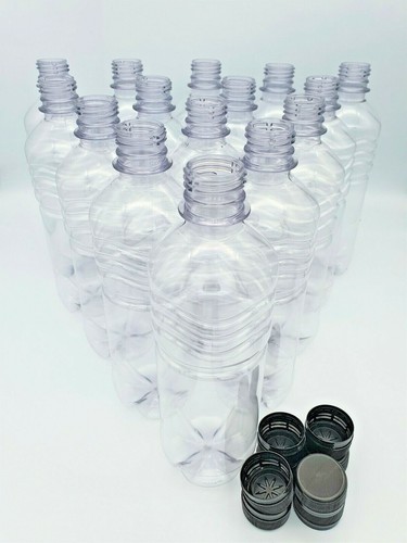 Clear plastic 500ml rib - plastic, pet