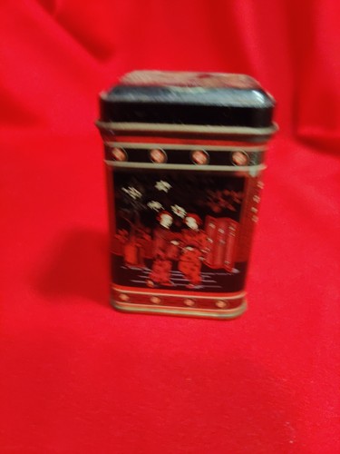 Tea tin vintage 6cm - 6cm, tall