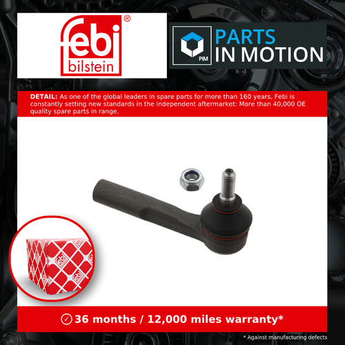Tie track rod end fits - tie, fiat