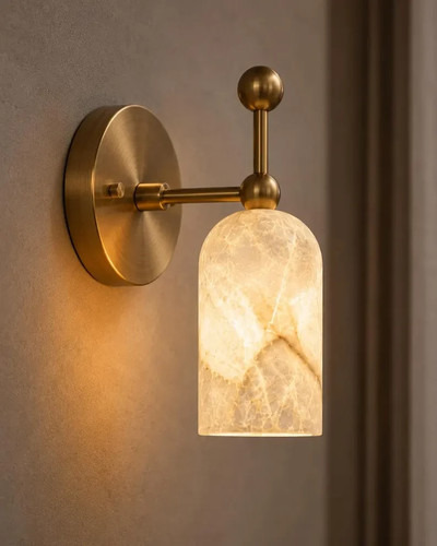 Alabaster wall sconce modern - sconce,