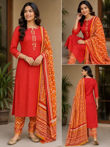 Three piece ethnic - suit, women