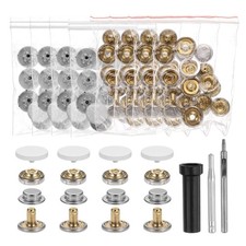 24Set Leather Snap Fasteners