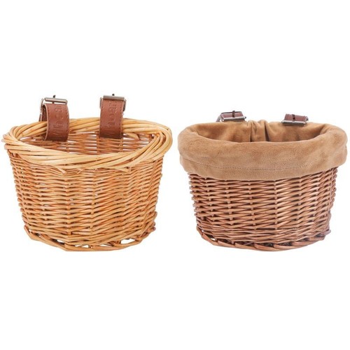 Wicker bike basket cargo bag - bike,