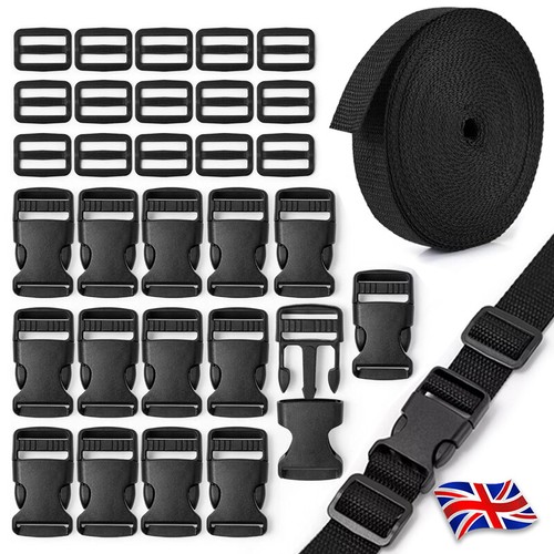 Inch black nylon webbing - inch,
