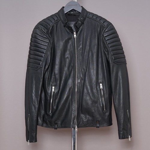 All saints leather - jacket, mens